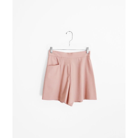 Vintage 90s Ralph Ralph Lauren Light Salmon Pink Shorts Suit 4/6 fit 2 - Picture 4 of 8